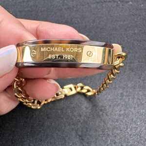 Michael Kors Gold Curb Chain Bracelet